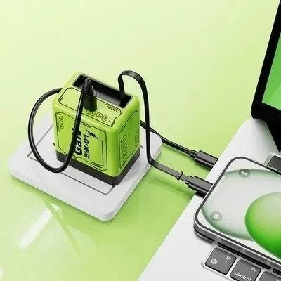 🔥W&O 2-in-1 GaN Compatible with Fast Charger